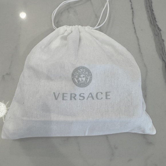 Versace Mini Medusa Monogram Crystal Embellished Satin Shoulder Bag - Picture 11 of 11